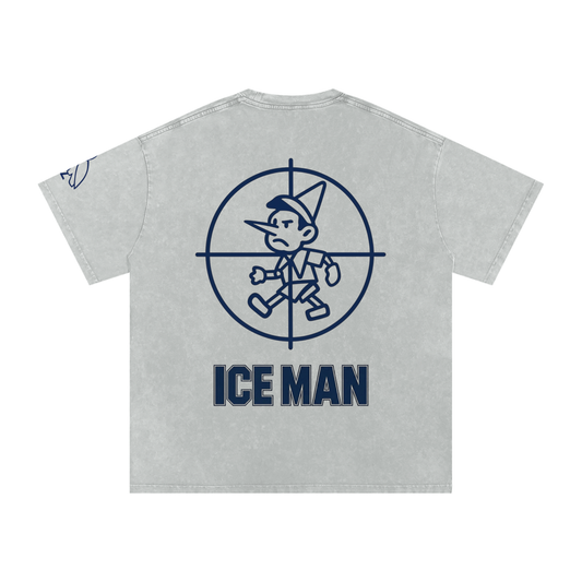 Drake: Ice Man (LIMITED DROP) - Snow Washed Oversized Cotton T-Shirt