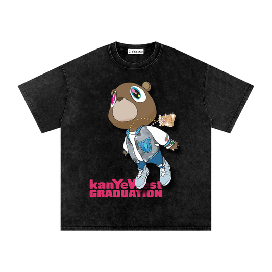 Kanye West: Graduation (Limited Drop) - Snow Washed Oversized Cotton T- Shirt