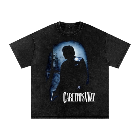 Carlito's Way (Limited Drop) - Snow Washed Oversized Cotton T-Shirt