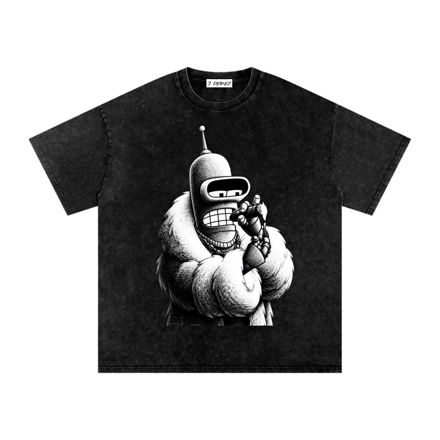 BENDER (Limited Drop) Snow Washed Oversized Cotton T-Shirt