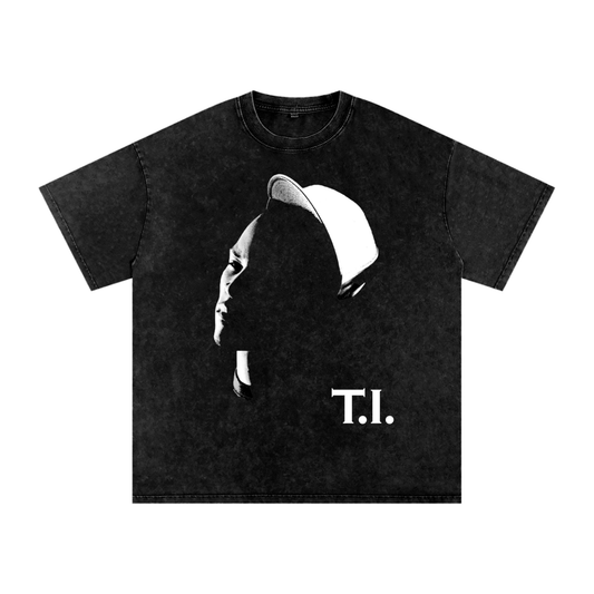 T.I.: King (Limited Drop) - Snow Washed Oversized Cotton T-Shirt