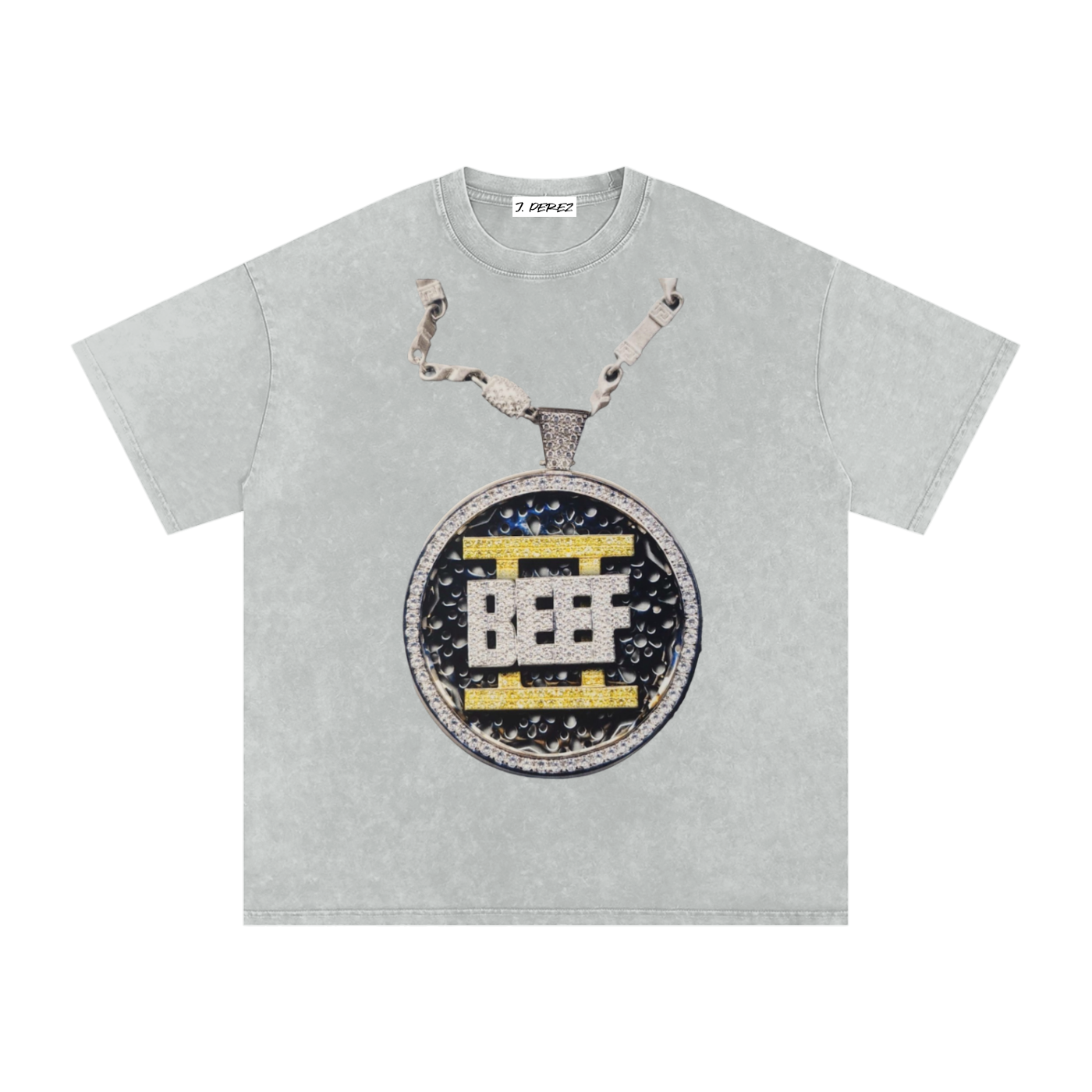 BEEF 2 (Limited Drop) - Snow Washed Oversized Cotton T-Shirt