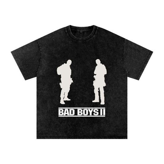 Bad Boys 2 (Limited Drop) - Snow Washed Oversized Cotton T-Shirt