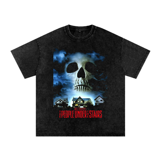 The People Under the Stairs (Limited Drop) - Snow Washed Oversized Cotton T-Shirt