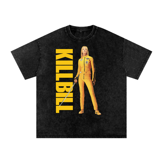 Kill Bill (Limited Drop) - Snow Washed Oversized Cotton T-Shirt