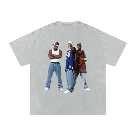 G-UNIT (Limited Drop) - Snow Washed Oversized Cotton T-Shirt