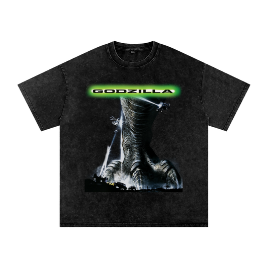 Godzilla (1998) (Limited Drop) - Snow Washed Oversized Cotton T-Shirt