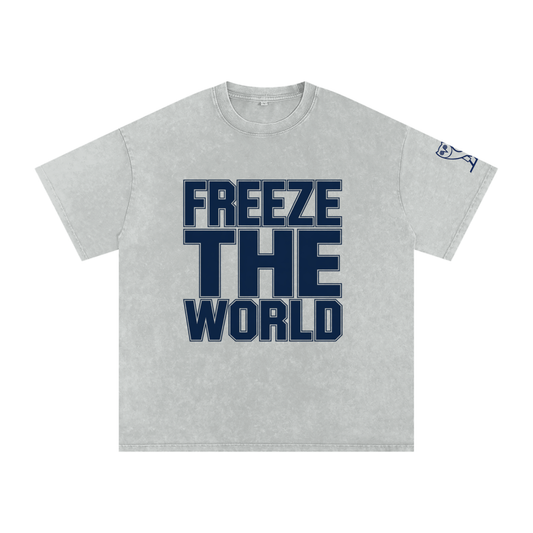 Drake: Ice Man (LIMITED DROP) - Snow Washed Oversized Cotton T-Shirt