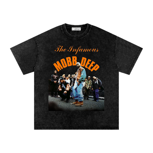 The Infamous Mobb Deep (Limited Drop) - Snow Washed Oversized Cotton T-Shirt
