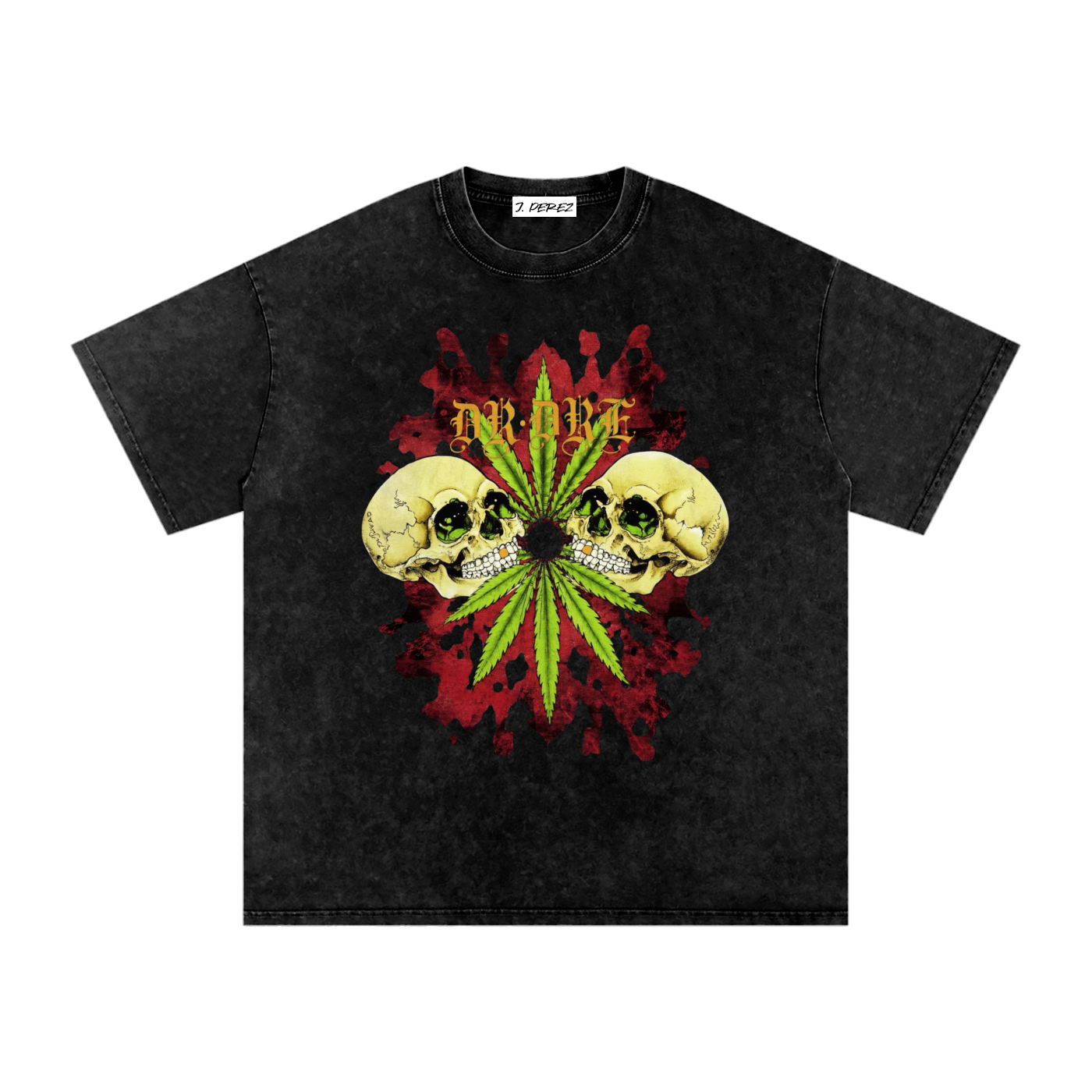 Dr. Dre: The Chronic [REMAKE] (Limited Drop) - Snow Washed Oversized Cotton T-Shirt