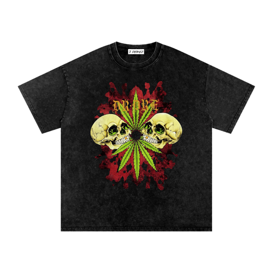 Dr. Dre: The Chronic [REMAKE] (Limited Drop) - Snow Washed Oversized Cotton T-Shirt