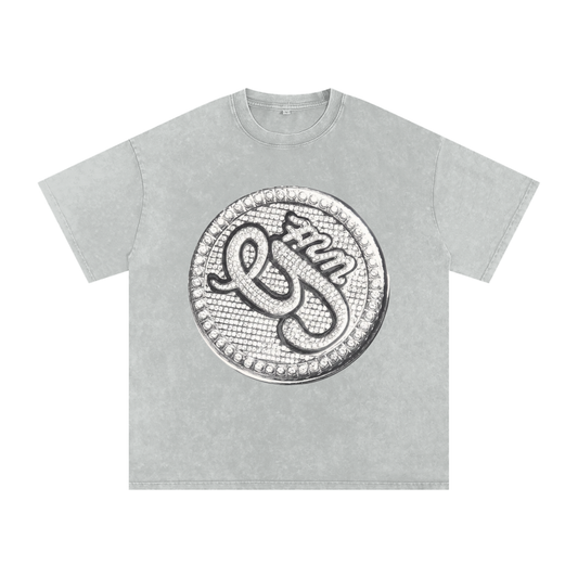 G-UNIT (Limited Drop) - Snow Washed Oversized Cotton T-Shirt
