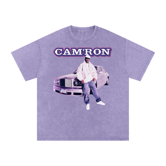 Cam’ron: Purple Haze (Limited Drop) - Snow Washed Oversized Cotton T-Shirt