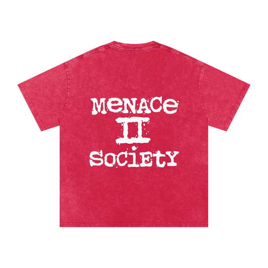 Menace II Society (Limited Drop) - Snow Washed Oversized Cotton T-Shirt