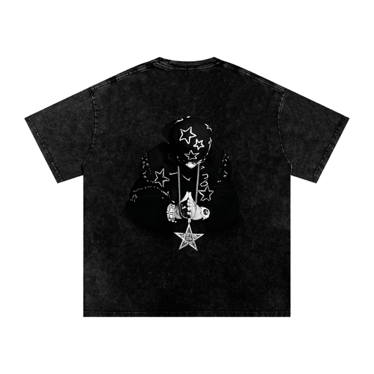 Héctor el Father (Limited Drop) - Snow Washed Oversized Cotton T-Shirt