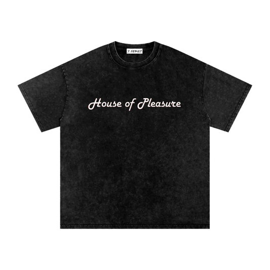 House of Pleasure (Limited Drop) - Snow Washed Oversized Cotton T-Shirt