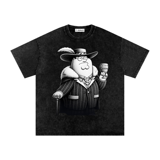PETER (Limited Drop) - Snow Washed Oversized Cotton T-Shirt