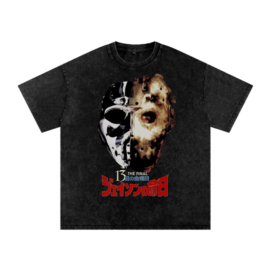Jason Goes to Hell: The Final Friday [Japan] (Limited Drop) - Snow Washed Oversized Cotton T-Shirt