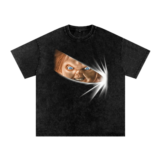 Chucky (Limited Drop) - Snow Washed Oversized Cotton T-Shirt