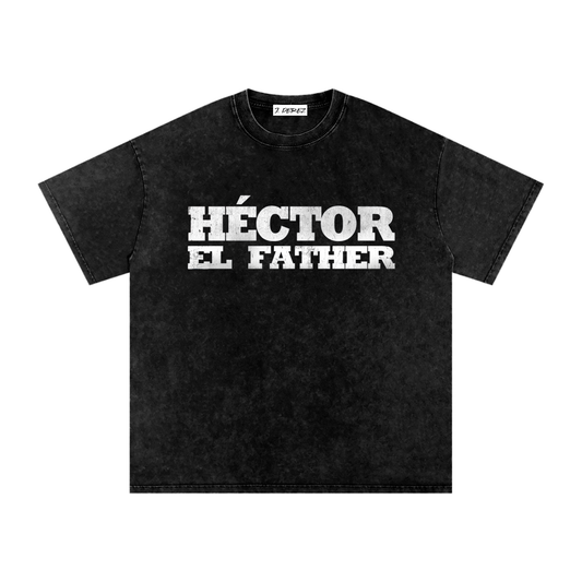 Héctor el Father (Limited Drop) - Snow Washed Oversized Cotton T-Shirt